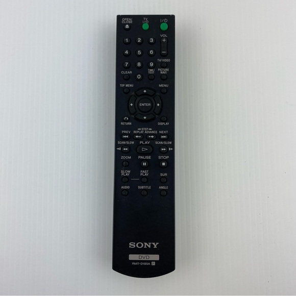 Sony Remote RMT-D185A DVD Player Remote Control - Picture 1 of 5